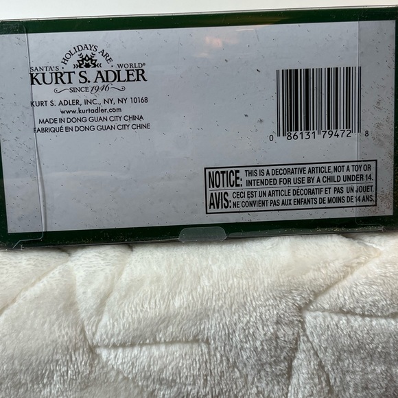 Kurt Adler San Francisco California Cable Car Glass Christmas Ornament 6 inches - Picture 11 of 11